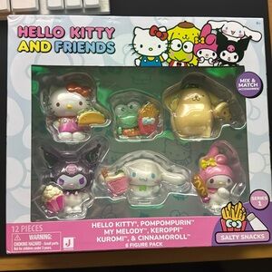 New - 6-Pack Hello Kitty and Friends Figure - Salty Snacks Dreamland Series 1